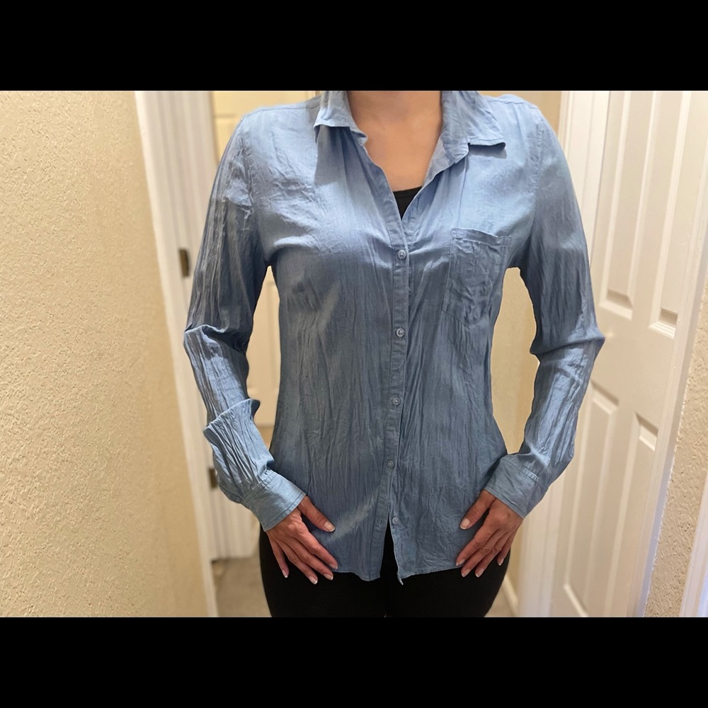 Denim Blue Button Shirt